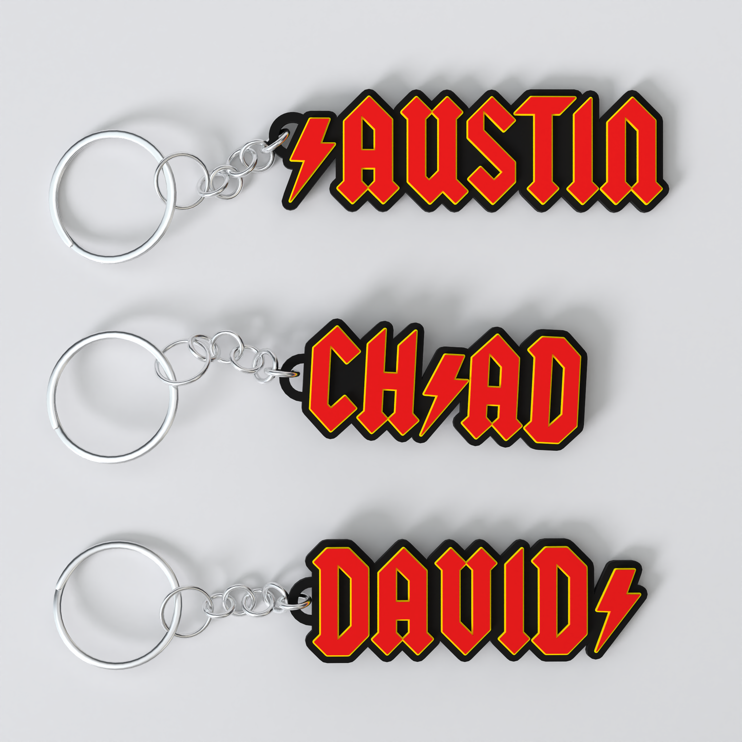 Metal Band Custom Keychain