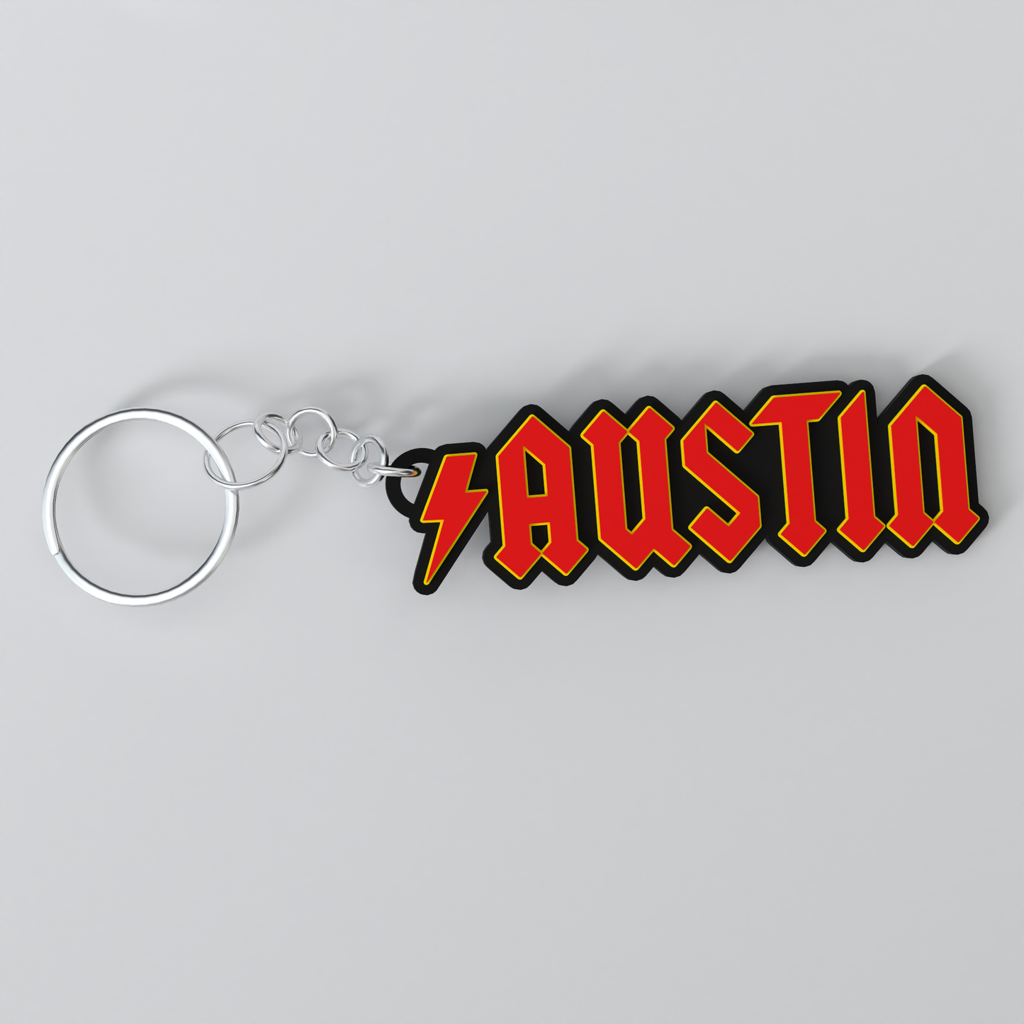 Metal Band Custom Keychain