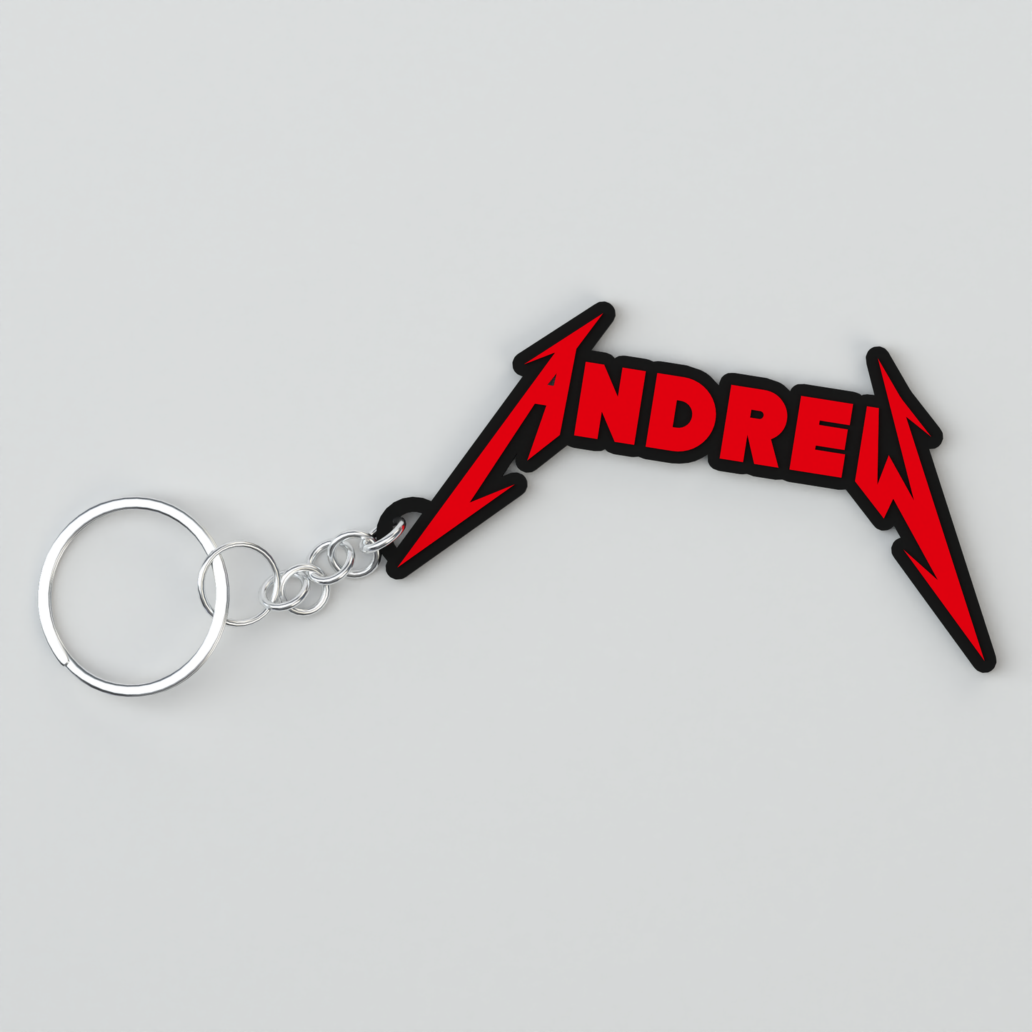 Metal Band Custom Keychain