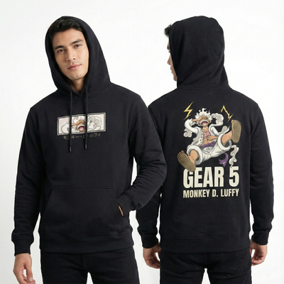 One Piece Gear 5 Luffy hoodie in 100% cotton
