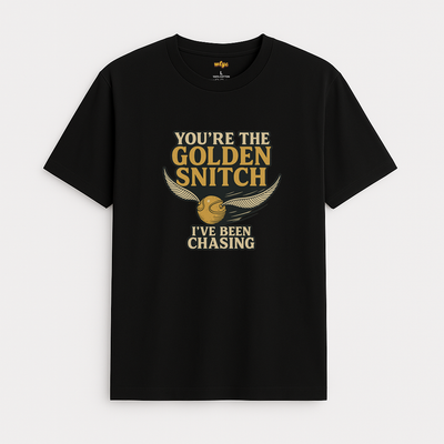 Harry Potter-inspired Golden Snitch graphic t-shirt in 100% cotton