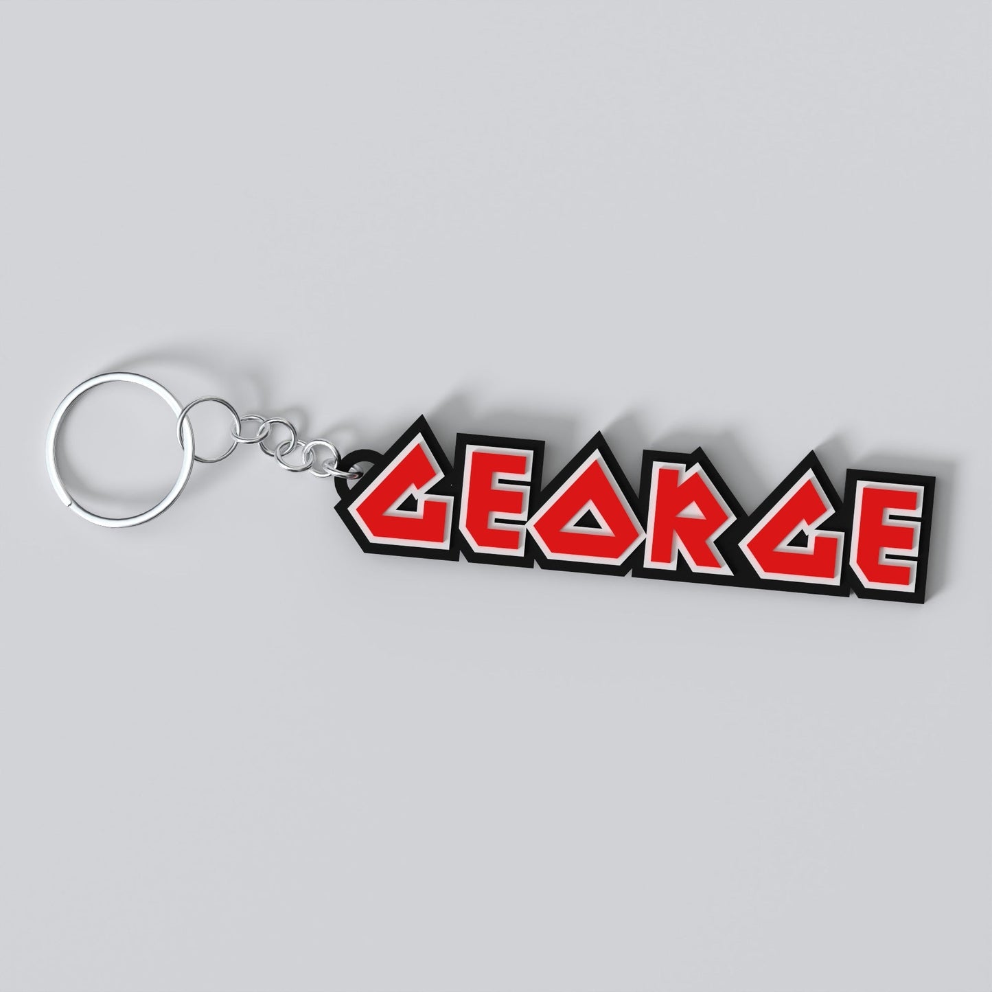 Metal Band Custom Keychain