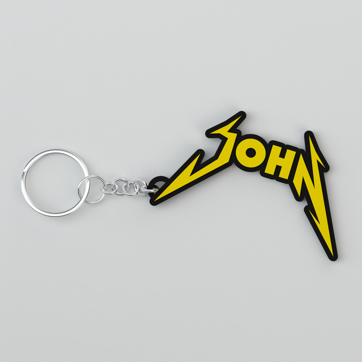 Metal Band Custom Keychain