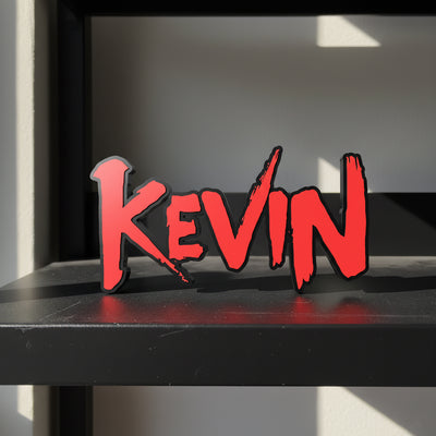Custom Berserk nameplate sign with a personalised name, made from durable PLA