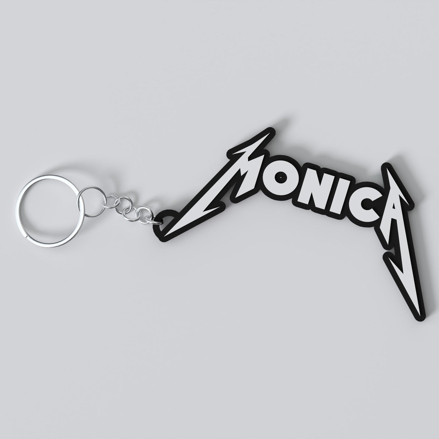 Metal Band Custom Keychain