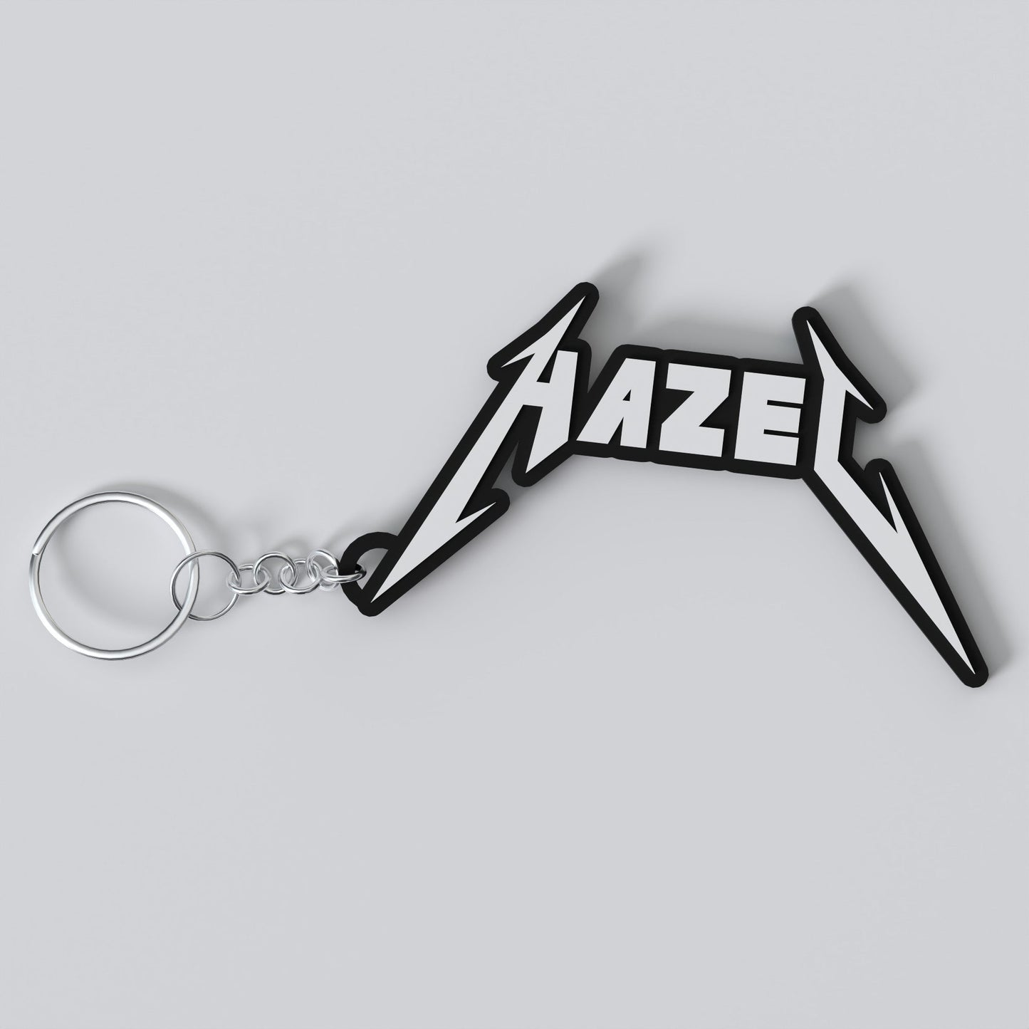 Metal Band Custom Keychain
