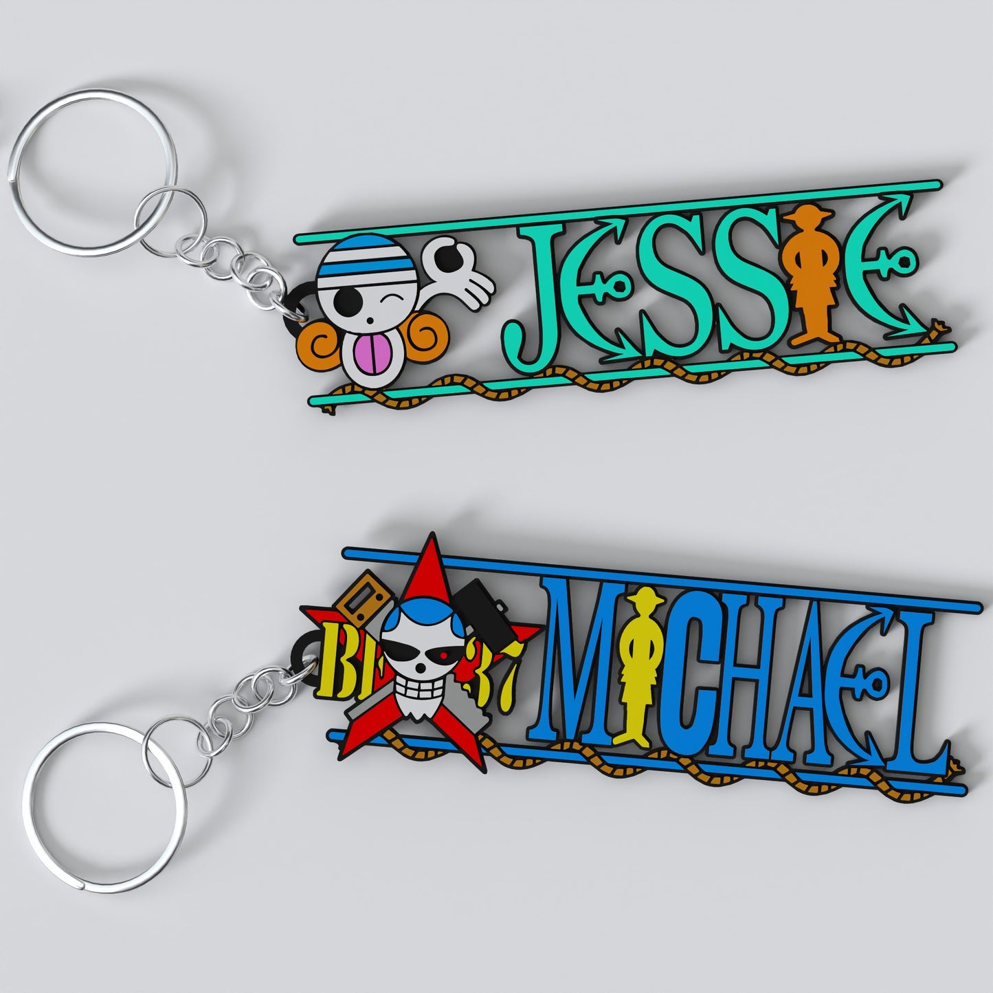 Custom One Piece Keychain