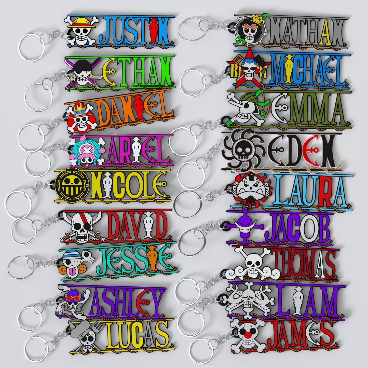 Custom One Piece Keychain