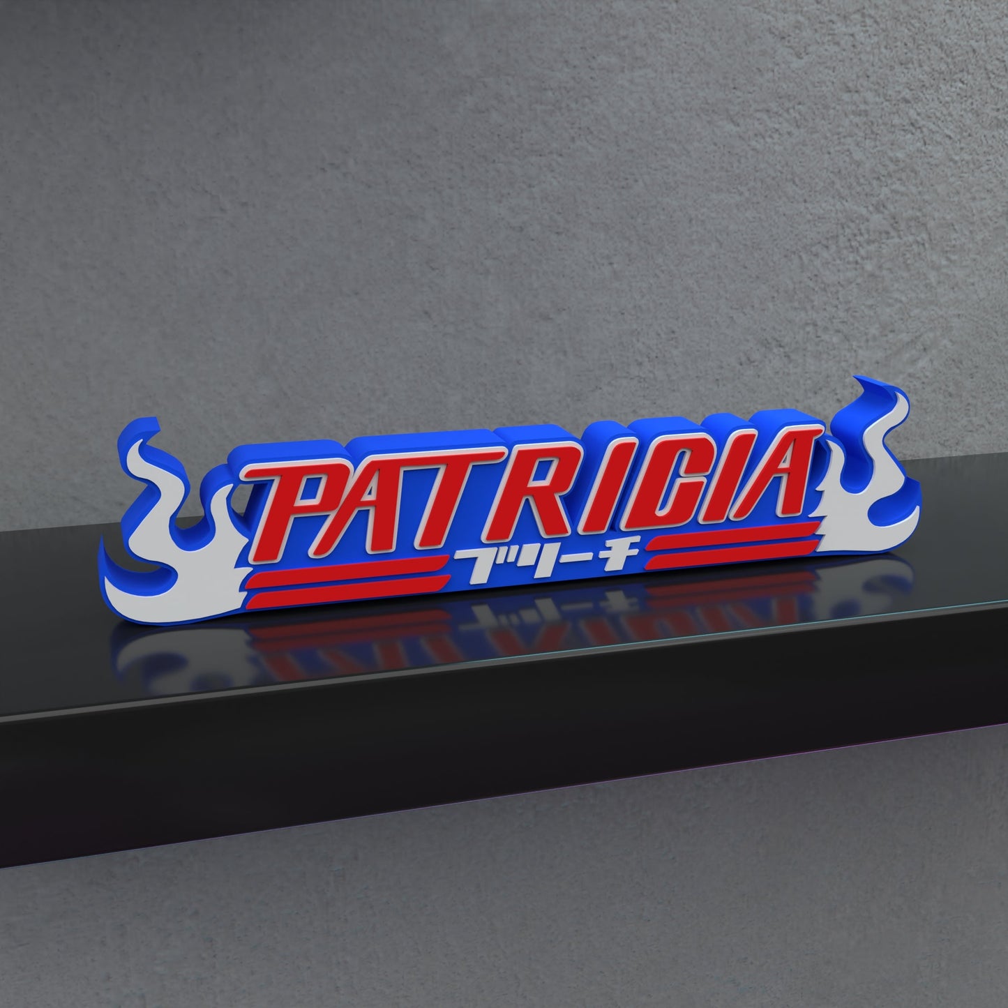 Targhetta espositiva personalizzata anime