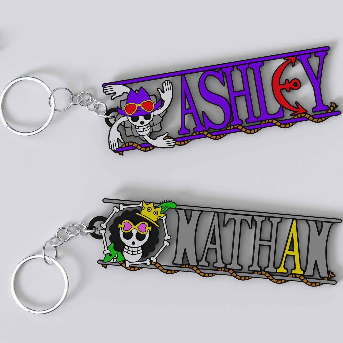 Custom One Piece Keychain