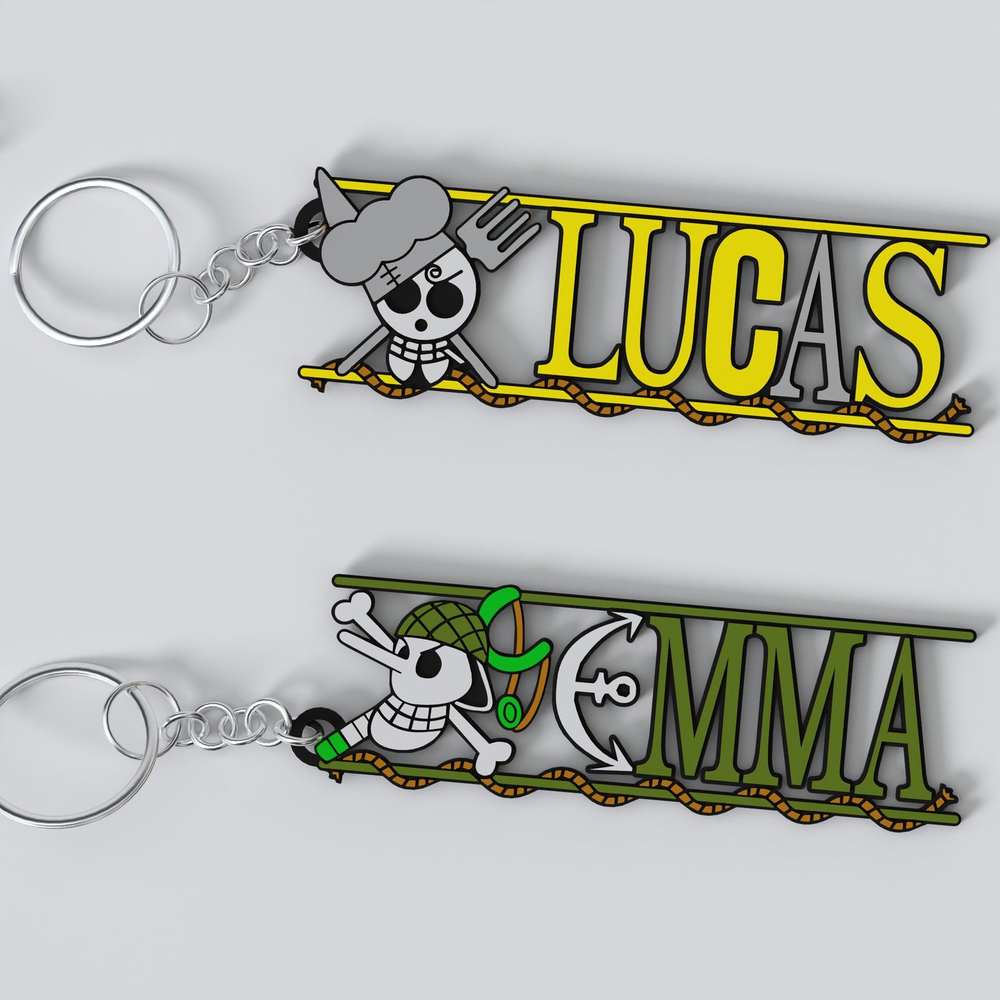 Custom One Piece Keychain