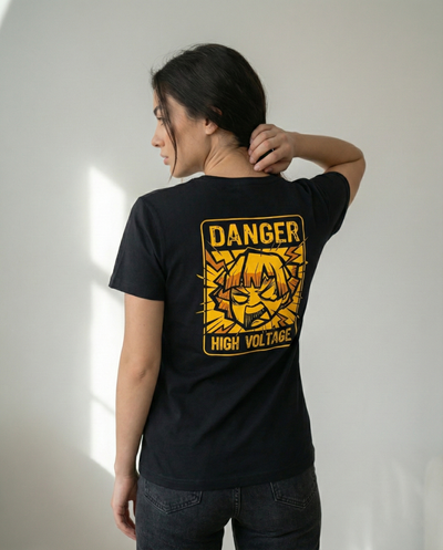 Demon Slayer Zenitsu high voltage graphic t-shirt in 100% cotton