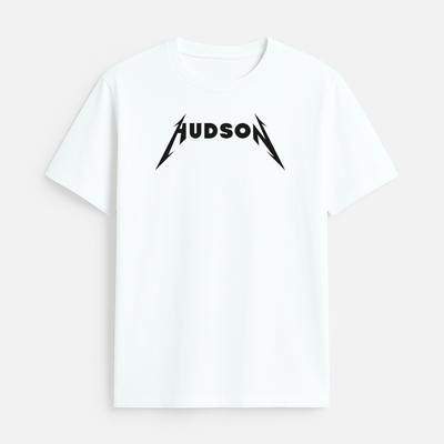Custom Metallica premium t-shirt with a personalised name in the band's logo lettering
