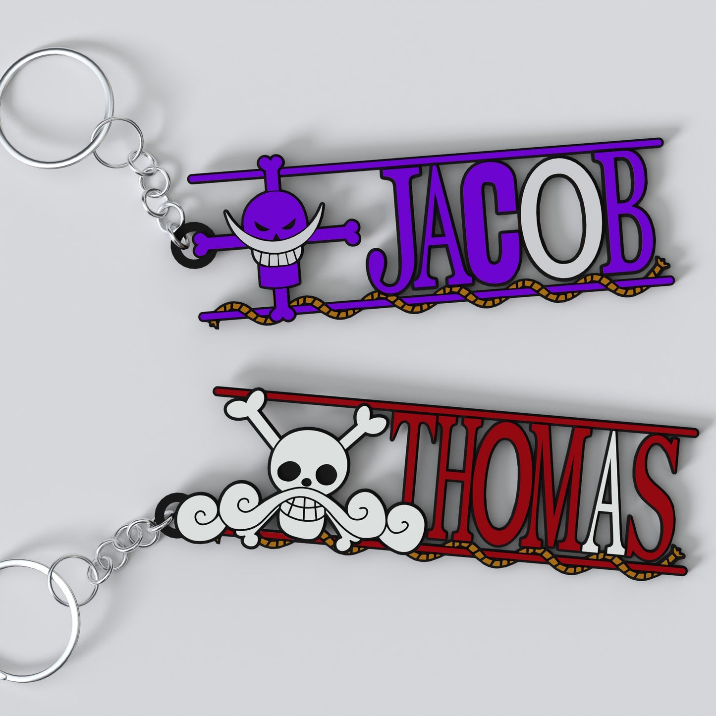 Custom One Piece Keychain