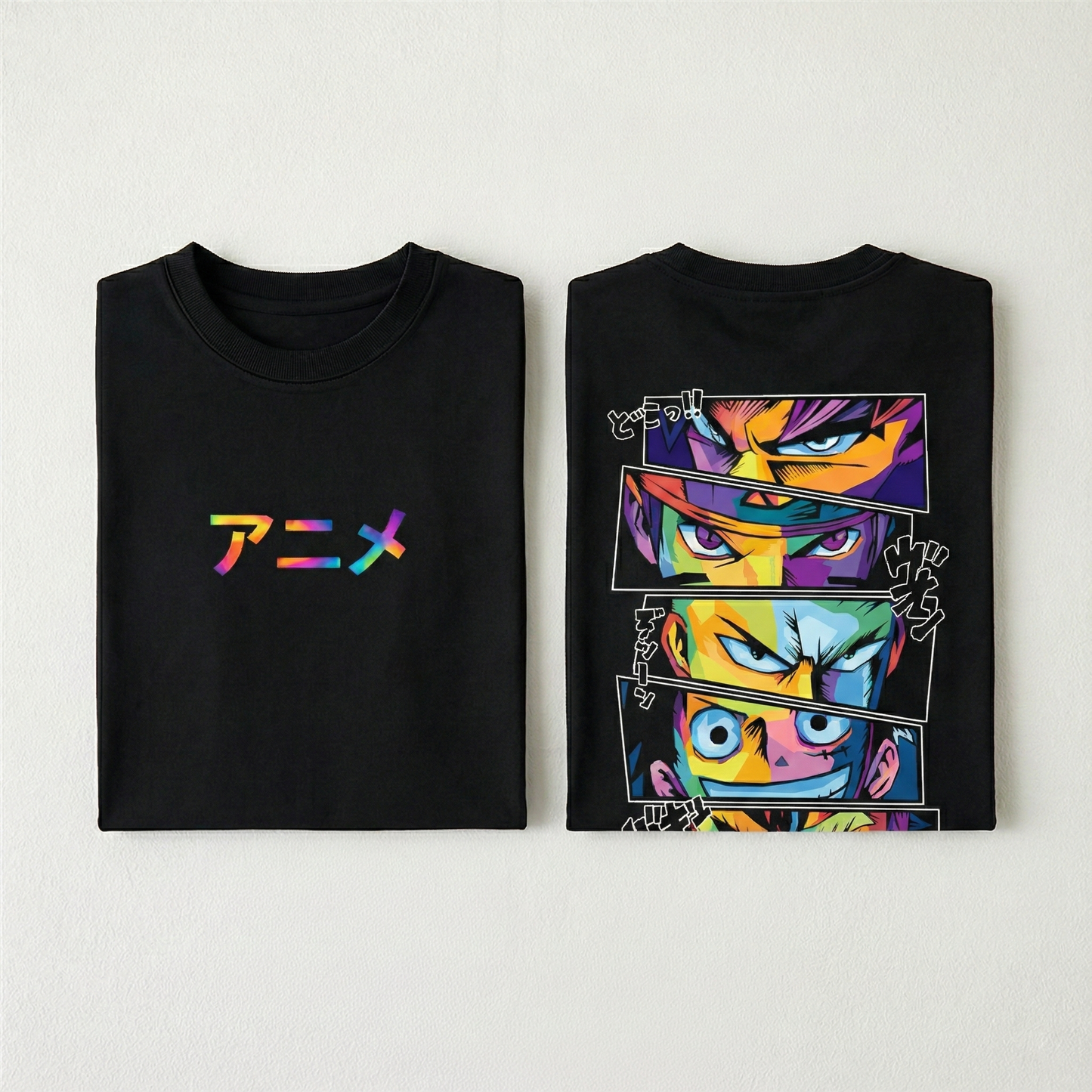 5 Anime Heroes Vibrant T-Shirt