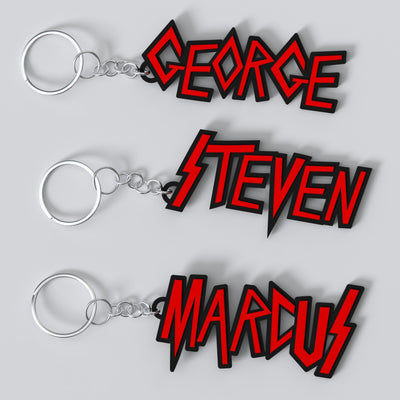 Metal Band Custom Keychain