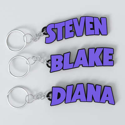 Metal Band Custom Keychain