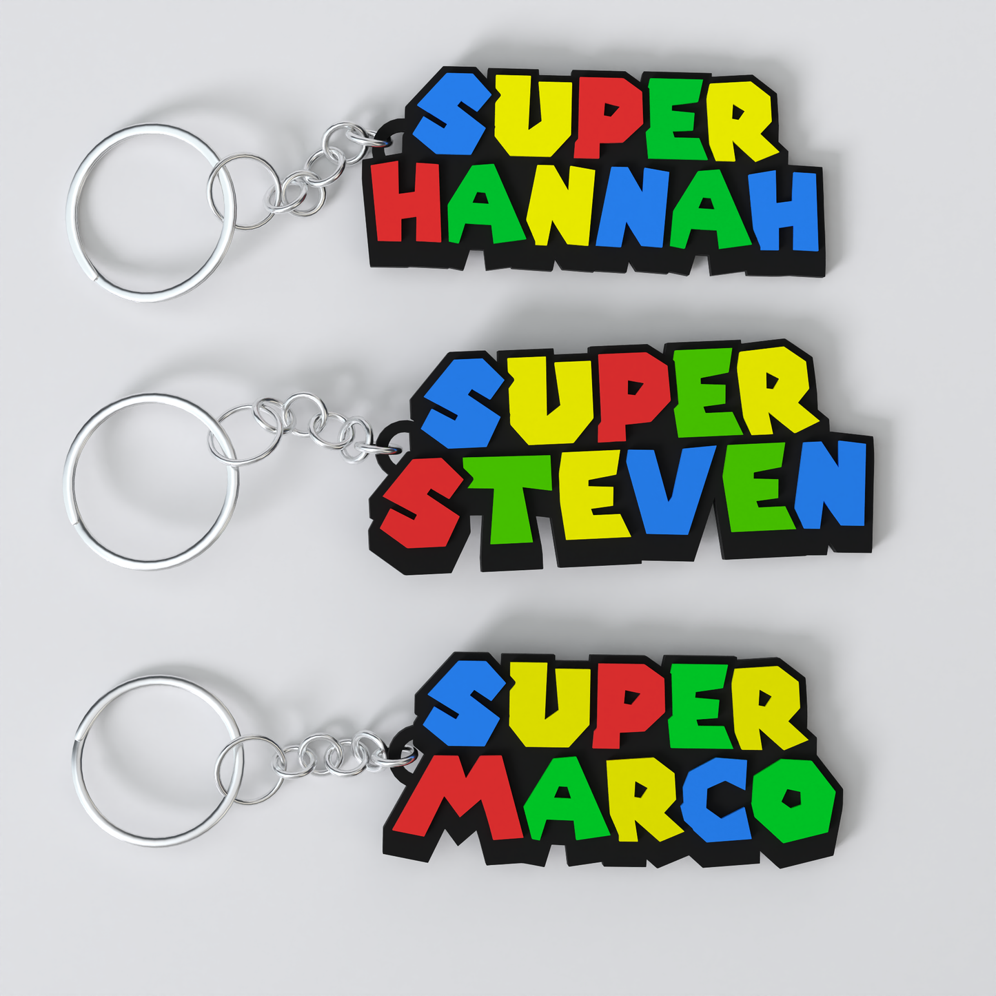 Custom Super Mario Keychain – Personalized Gaming Merch