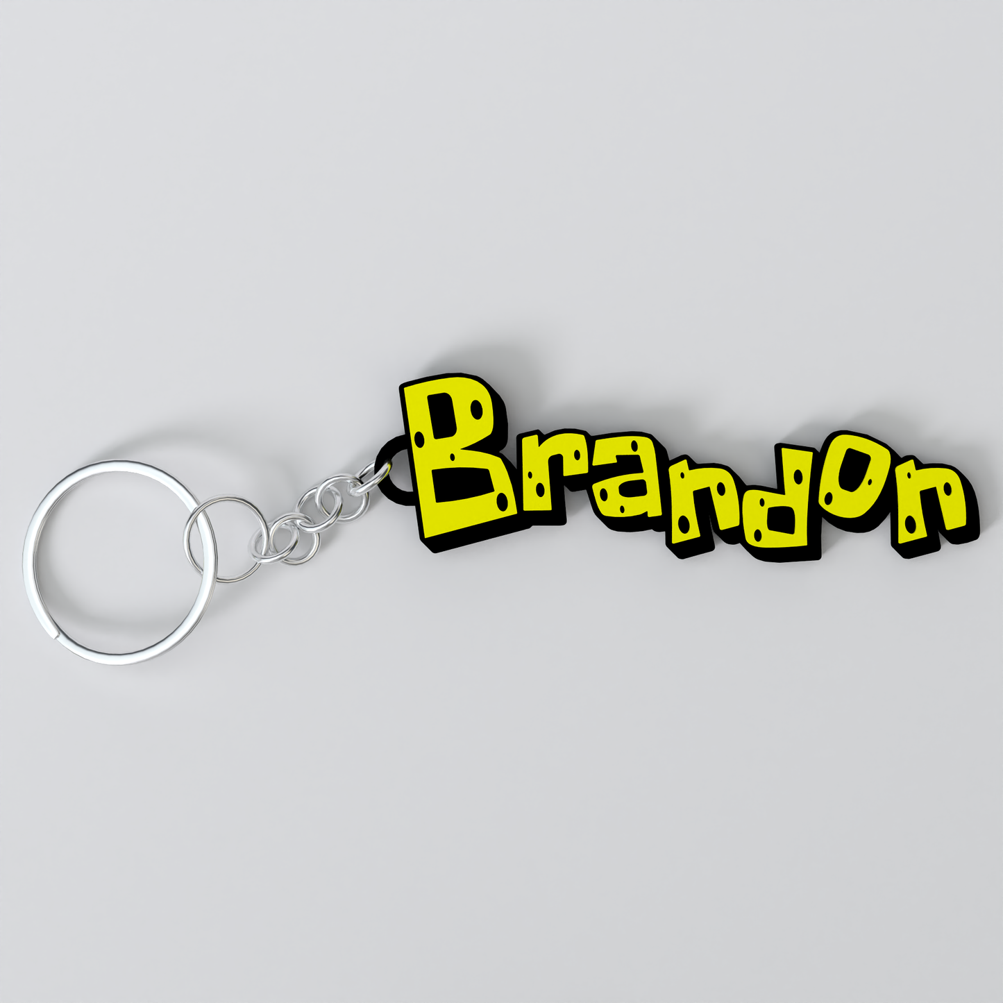 Custom SpongeBob-inspired Keychain – Personalized Cartoon Merch