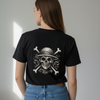 Black and White Luffy Jolly Roger T-Shirt