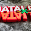 Letrero de logotipo personalizado de anime
