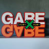 Letrero de logotipo personalizado de anime