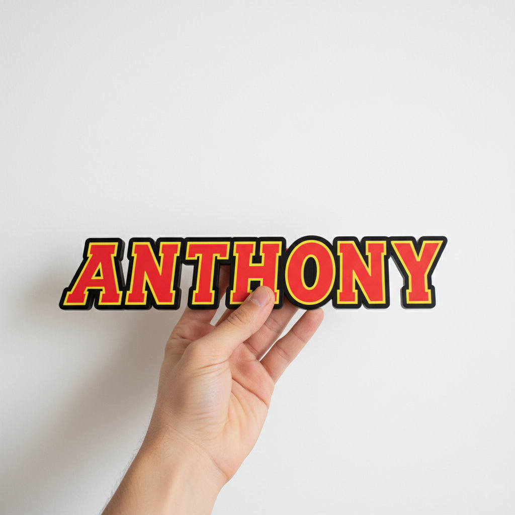 Custom My Hero Academia Nameplate Sign – Personalized Quirk Decor