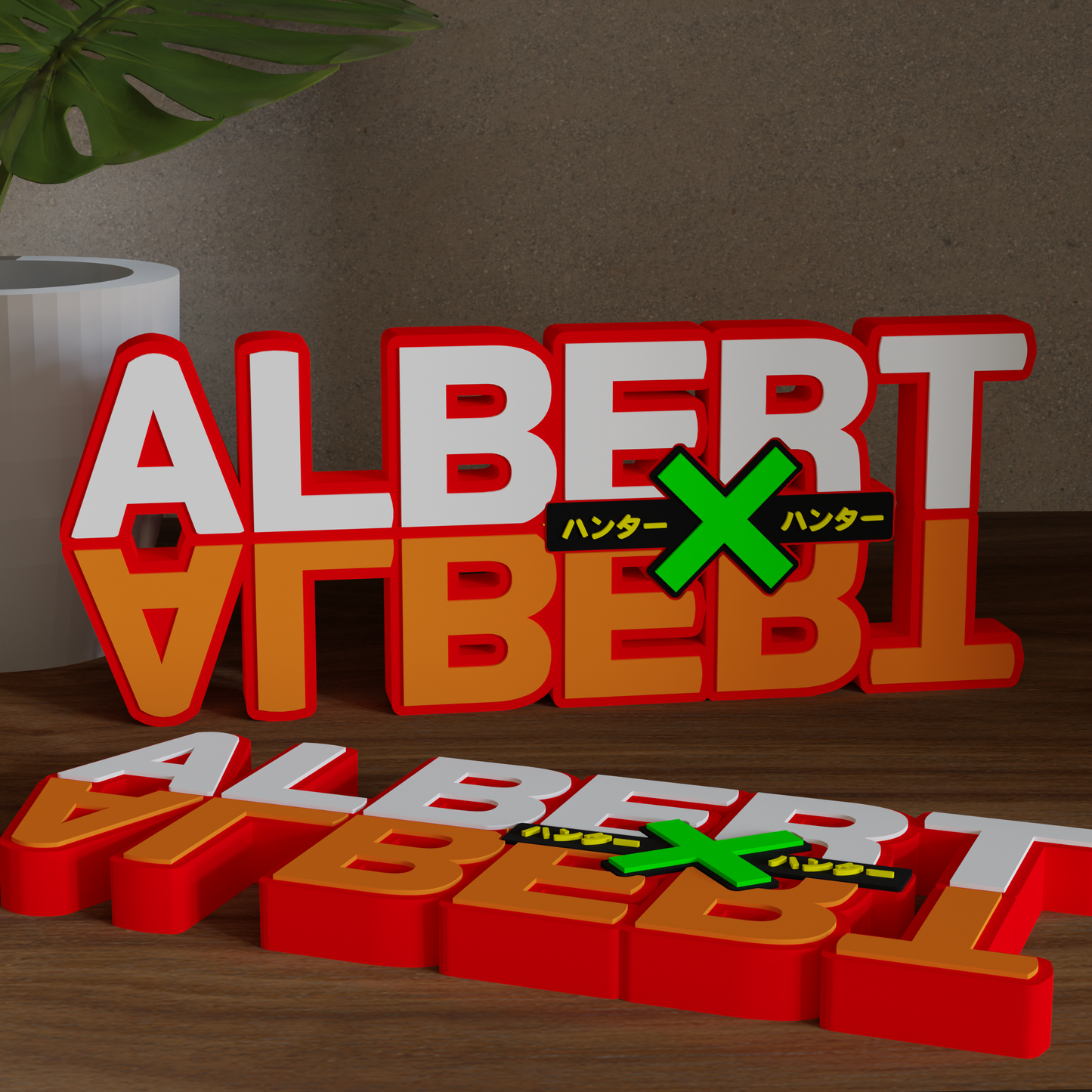 Letrero de logotipo personalizado de anime