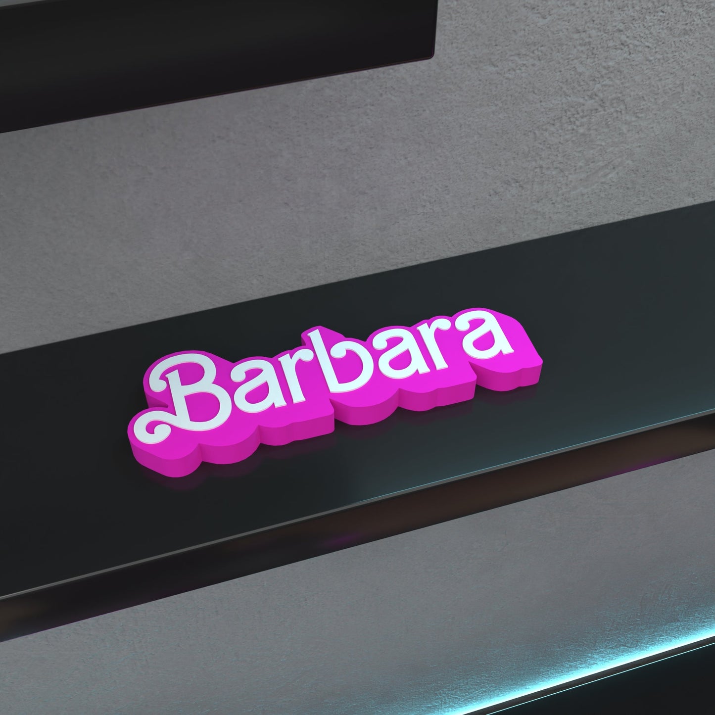 Letrero de logotipo personalizado de caricaturas/películas