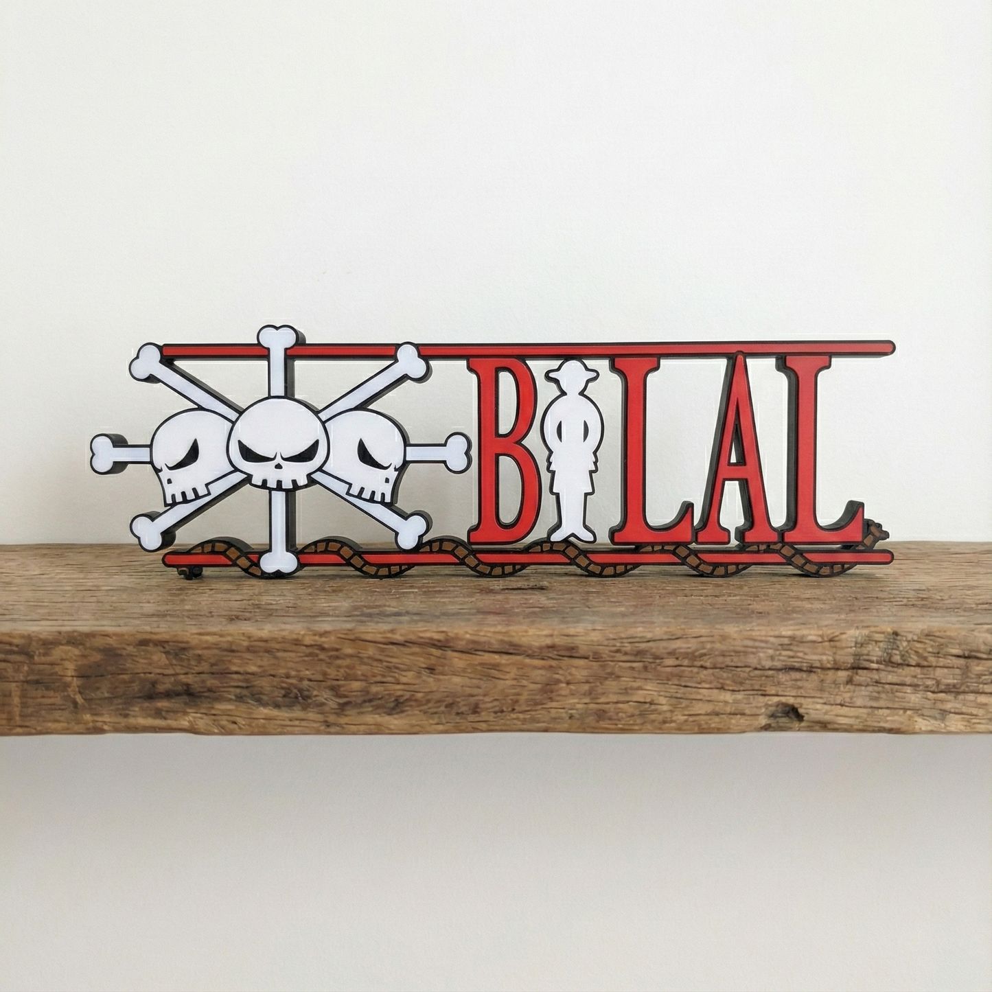 Custom One Piece Nameplate Sign – Personalized Anime Desk or Wall Decor