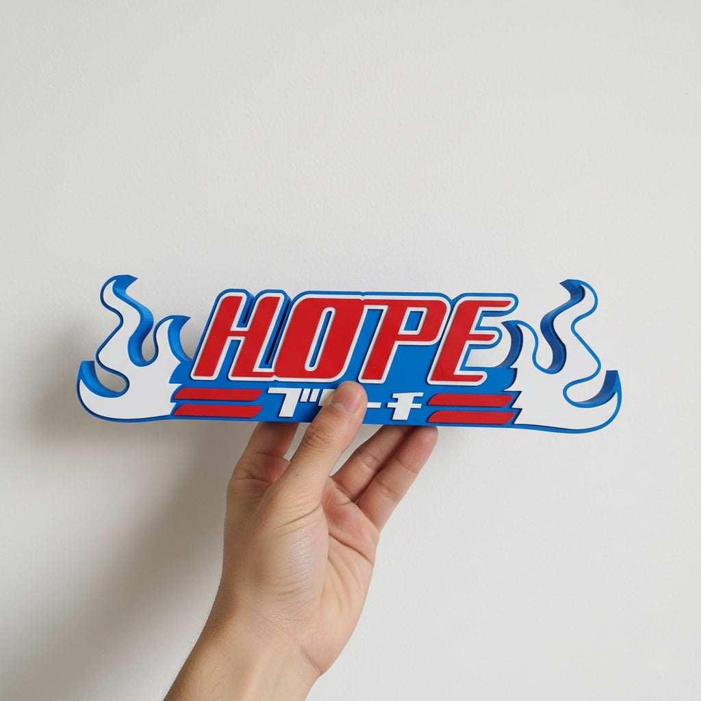 Custom Bleach Nameplate Sign – Personalized Soul Reaper Decor