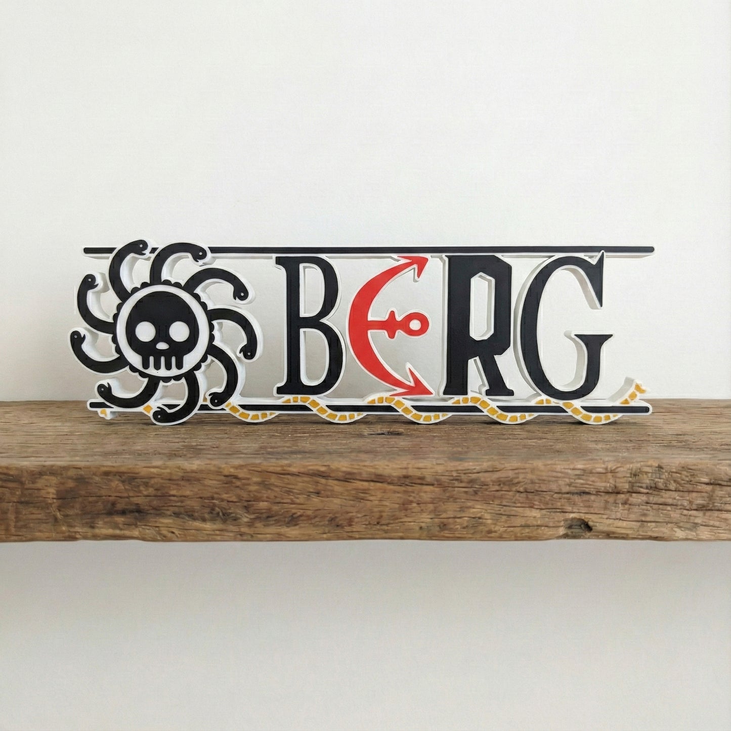 Custom One Piece Nameplate Sign – Personalized Anime Desk or Wall Decor