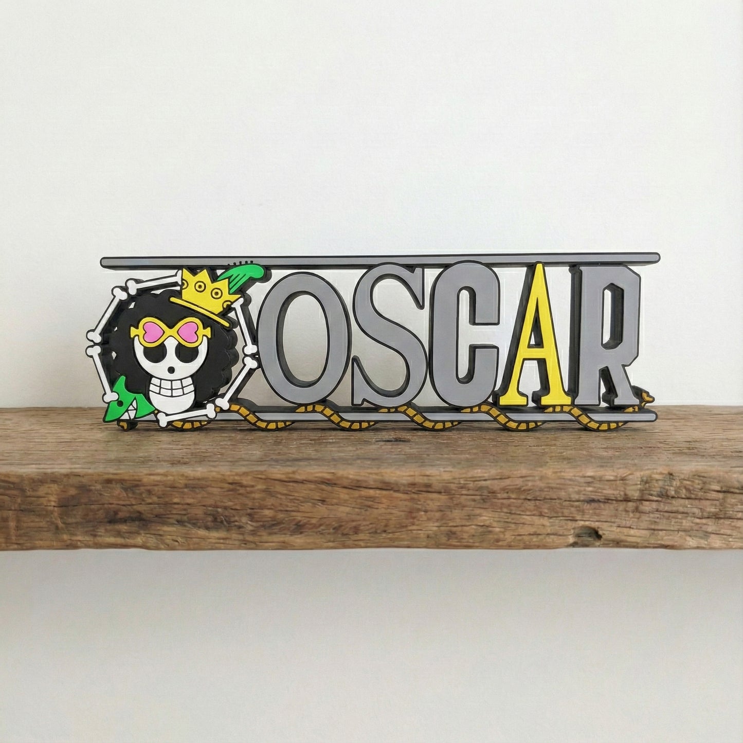 Custom One Piece Nameplate Sign – Personalized Anime Desk or Wall Decor