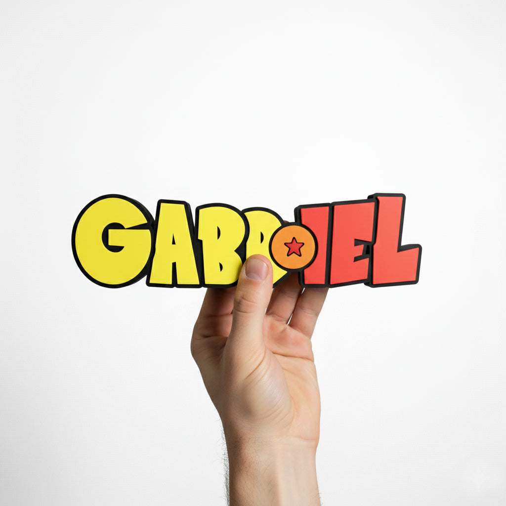 Custom Dragon Ball Z Nameplate Sign – Personalized Saiyan Decor