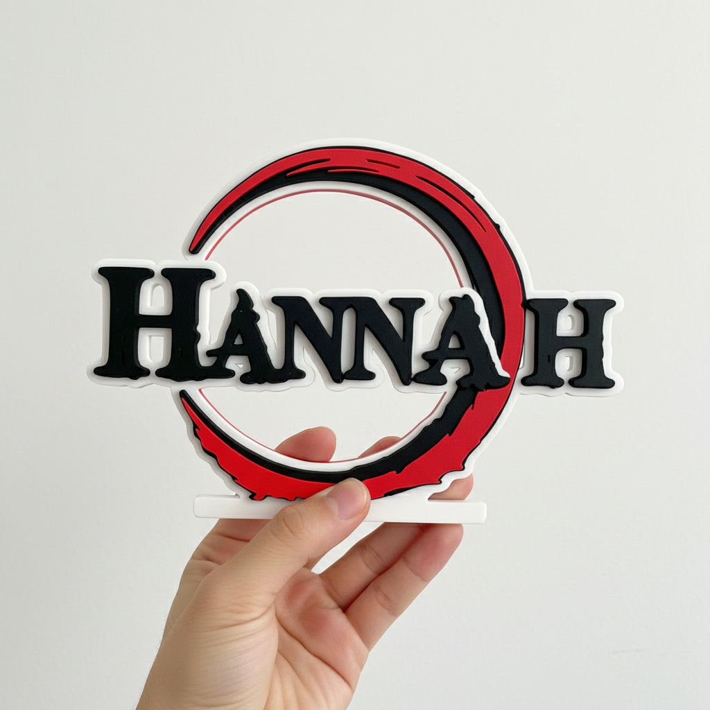Custom Demon Slayer Nameplate Sign – Personalized 3D Decor