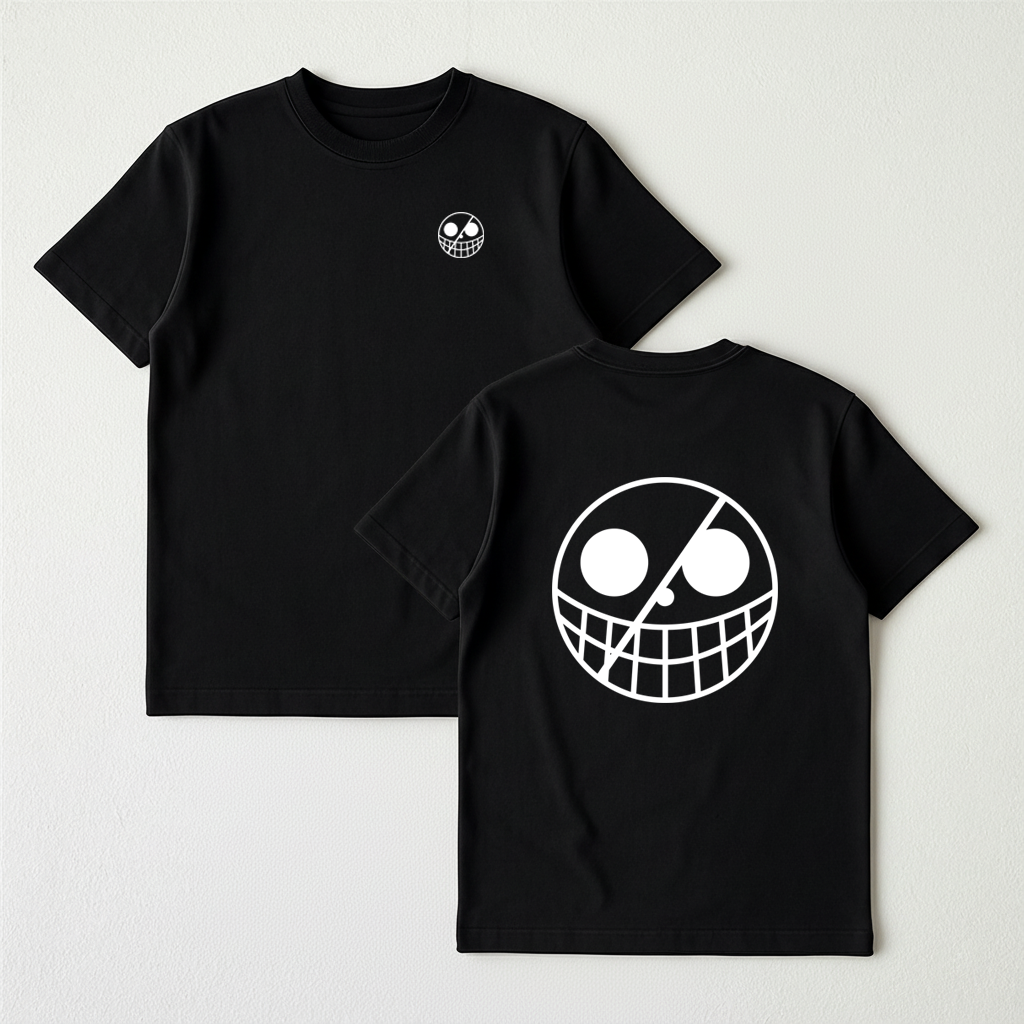 Monochromatic Jolly Roger T-Shirt (16 characters)
