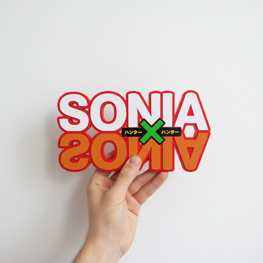 Custom Hunter x Hunter Nameplate Sign – Personalized Hunter Decor