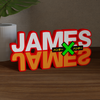 Letrero de logotipo personalizado de anime