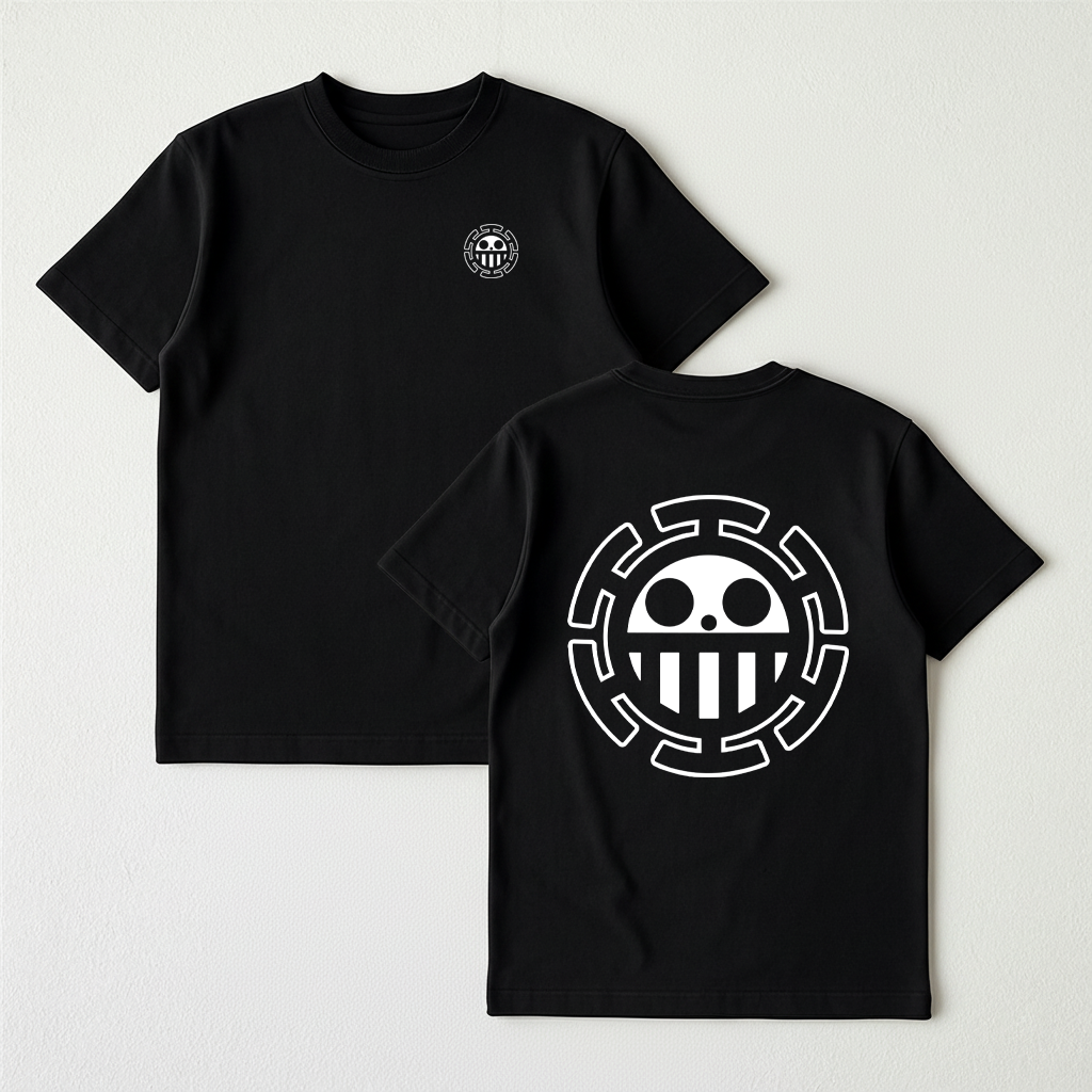 Monochromatic Jolly Roger T-Shirt (16 characters)