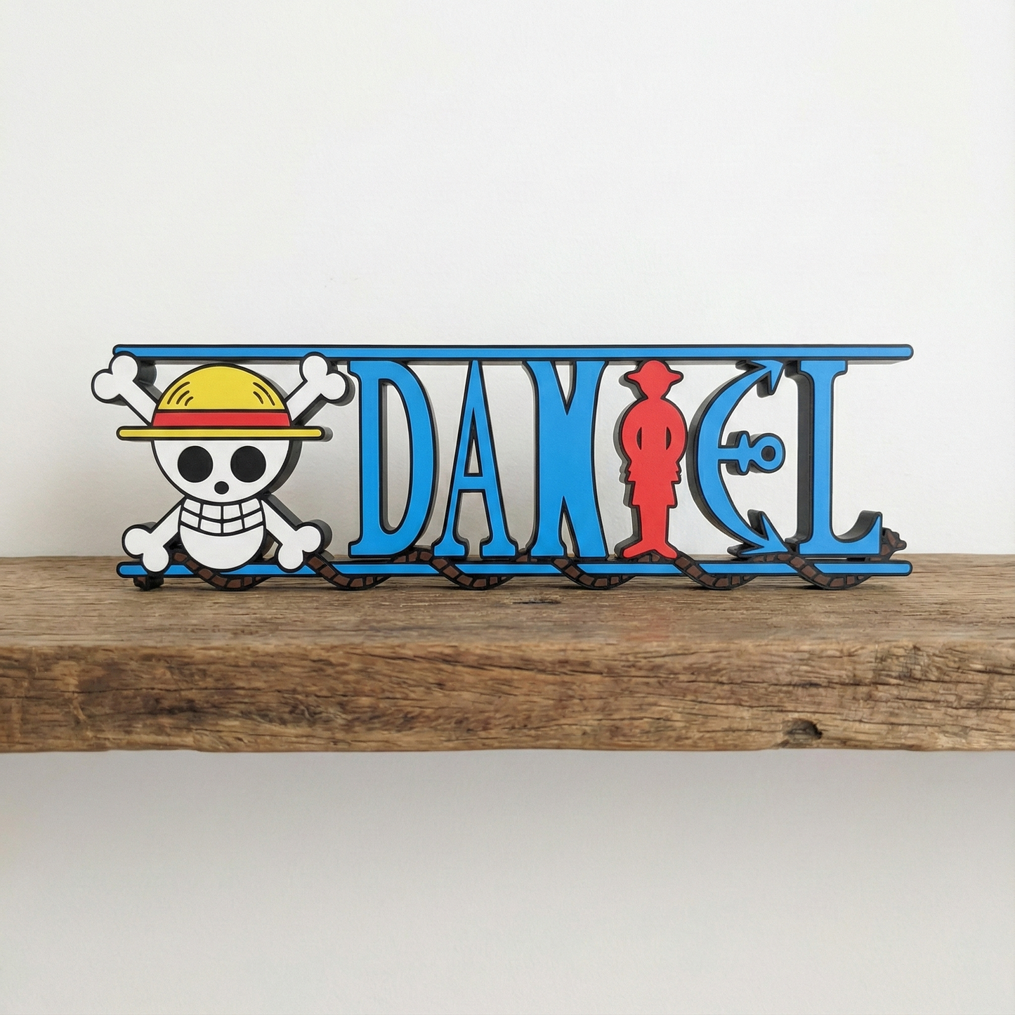 Custom One Piece Nameplate Sign – Personalized Anime Desk or Wall Decor