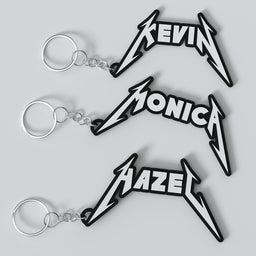 Metal Band Custom Keychain