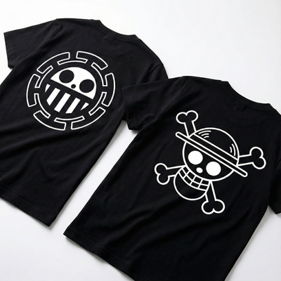 Monochromatic Jolly Roger T-Shirt (16 characters)