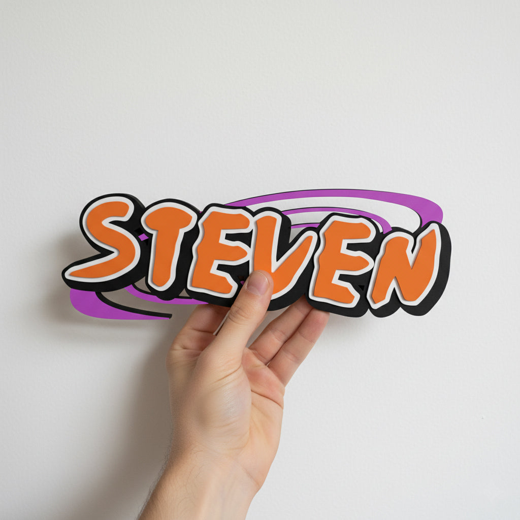Custom Naruto Nameplate Sign – Personalized Konoha Ninja Decor