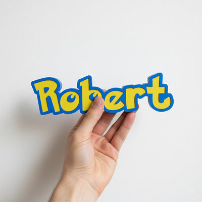 Custom Pokémon Nameplate Sign – Personalized Trainer Decor