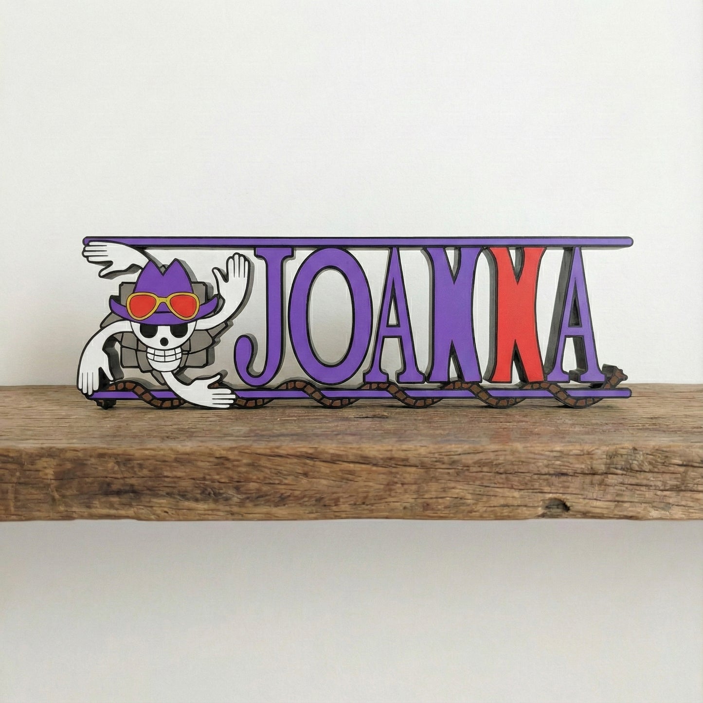 Custom One Piece Nameplate Sign – Personalized Anime Desk or Wall Decor