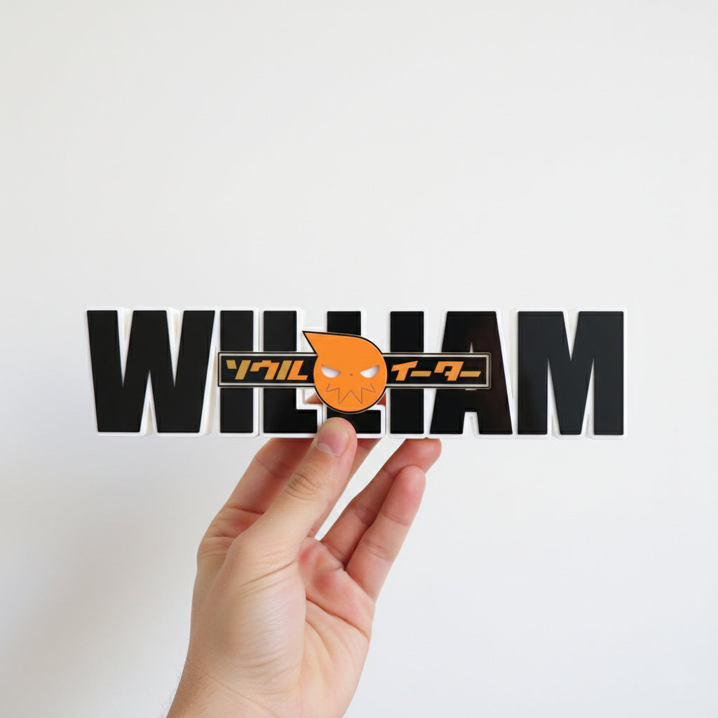Custom Soul Eater Nameplate Sign – Personalized Meister Decor