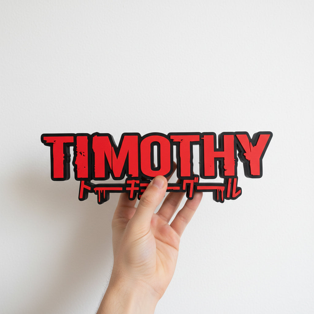 Custom Tokyo Ghoul Nameplate Sign – Personalized Ghoul Decor